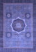Machine Washable Oriental Blue Modern Rug, wshabs1471blu