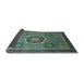 Sideview of Oriental Light Blue Modern Rug, abs1471lblu