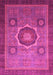 Machine Washable Oriental Pink Modern Rug, wshabs1471pnk