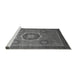 Sideview of Machine Washable Oriental Gray Modern Rug, wshabs1471gry