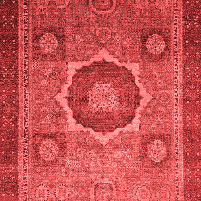 Machine Washable Oriental Red Modern Rug, wshabs1471red