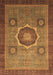 Machine Washable Oriental Brown Modern Rug, wshabs1471brn