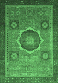 Oriental Emerald Green Modern Rug, abs1471emgrn