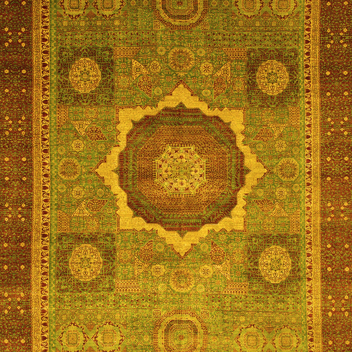Oriental Yellow Modern Rug, abs1471yw