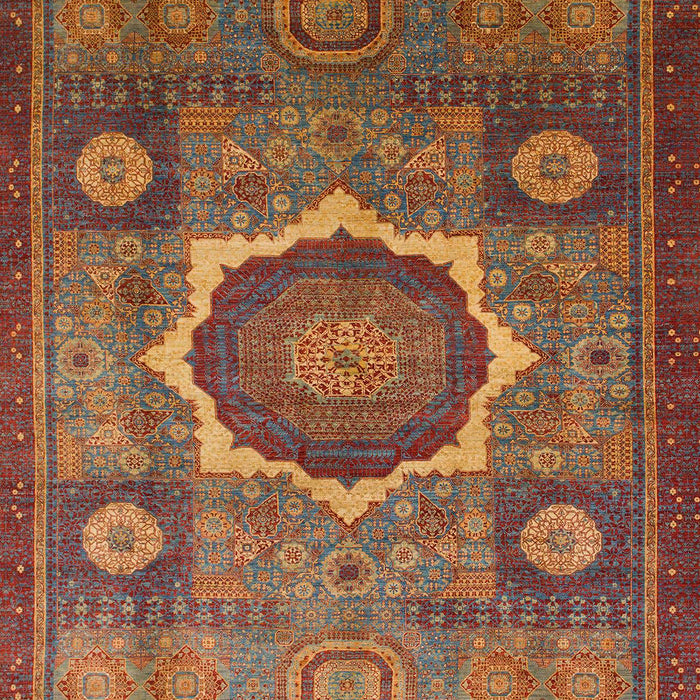 Machine Washable Abstract Fire Brick Red Rug, wshabs1472