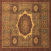 Square Oriental Brown Modern Rug, abs1472brn