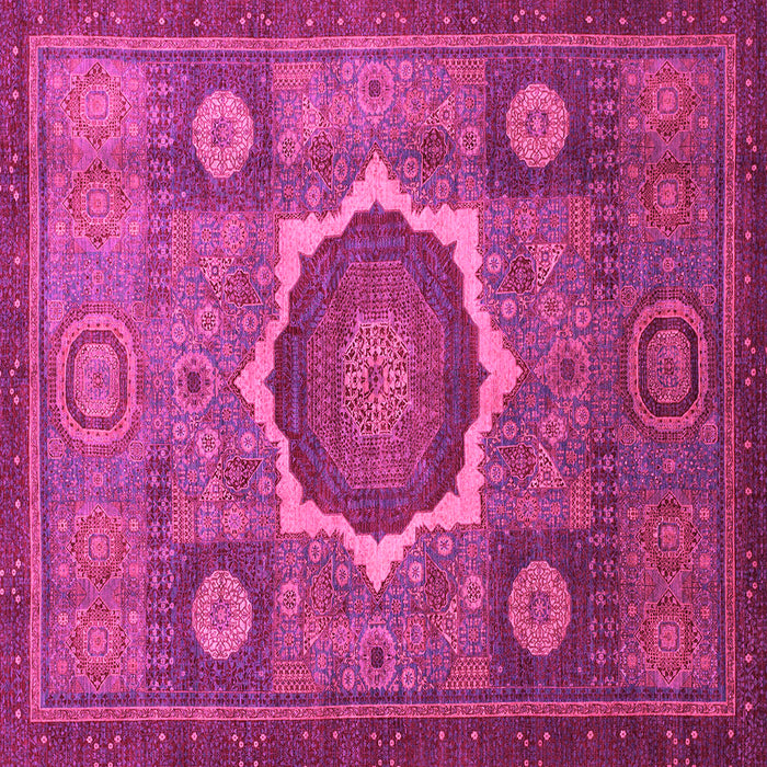 Square Oriental Pink Modern Rug, abs1472pnk