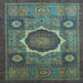 Square Oriental Light Blue Modern Rug, abs1472lblu