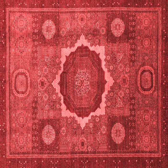 Machine Washable Oriental Red Modern Rug, wshabs1472red