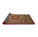 Sideview of Abstract Red Oriental Rug, abs1473