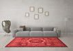 Modern Red Washable Rugs