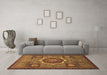 Machine Washable Oriental Brown Modern Rug in a Living Room,, wshabs1473brn