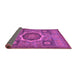 Sideview of Oriental Purple Modern Rug, abs1473pur