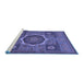 Sideview of Machine Washable Oriental Blue Modern Rug, wshabs1473blu