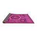 Sideview of Oriental Pink Modern Rug, abs1473pnk