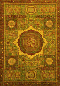 Oriental Yellow Modern Rug, abs1473yw