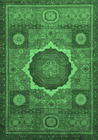 Oriental Emerald Green Modern Rug, abs1473emgrn