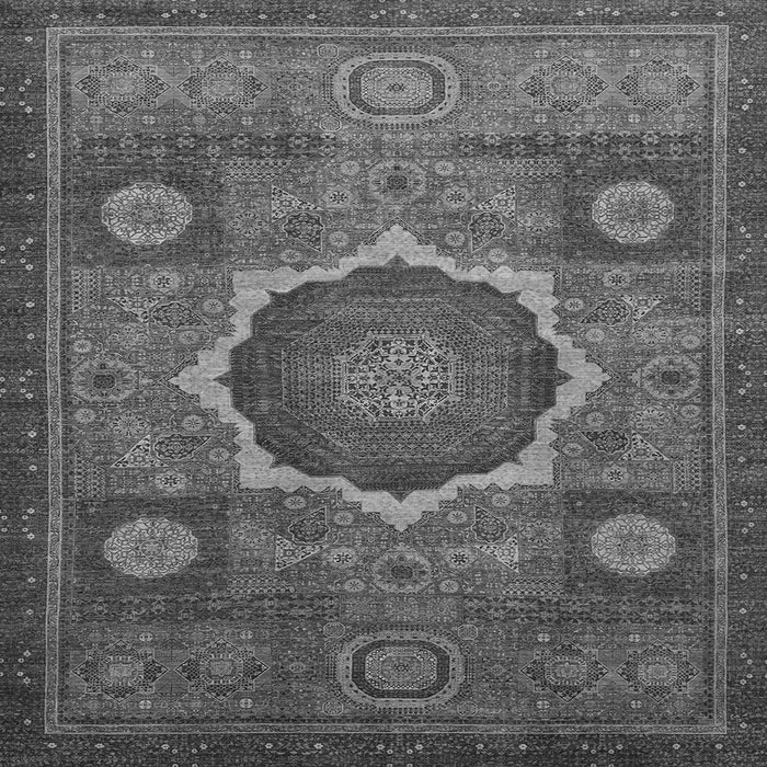 Square Oriental Gray Modern Rug, abs1473gry