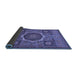 Sideview of Oriental Blue Modern Rug, abs1473blu