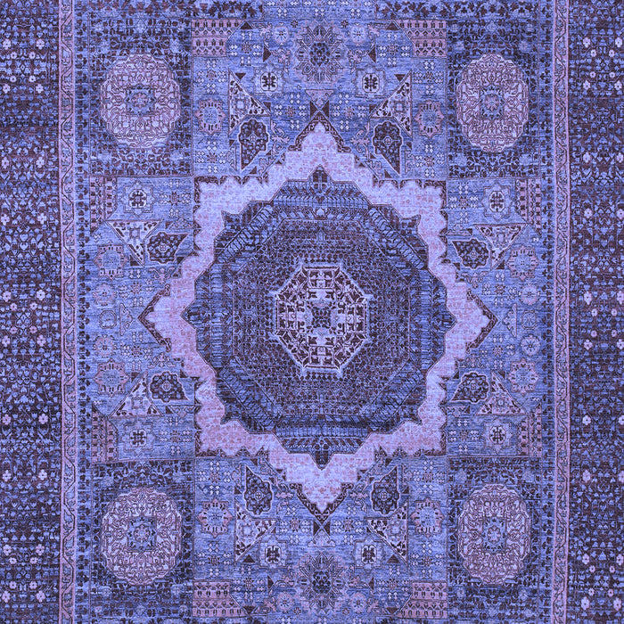 Oriental Blue Modern Rug, abs1474blu