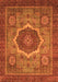 Machine Washable Oriental Orange Modern Area Rugs, wshabs1474org