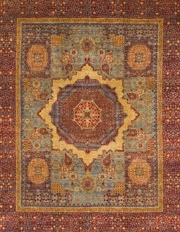 Abstract Red Oriental Rug, abs1474
