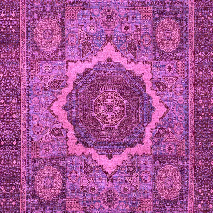 Machine Washable Oriental Purple Modern Area Rugs, wshabs1474pur