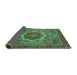 Sideview of Oriental Turquoise Modern Rug, abs1474turq