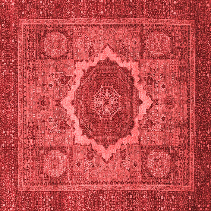 Machine Washable Oriental Red Modern Rug, wshabs1474red