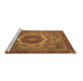 Sideview of Machine Washable Oriental Brown Modern Rug, wshabs1474brn