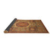 Sideview of Abstract Bronze Brown Oriental Rug, abs1475