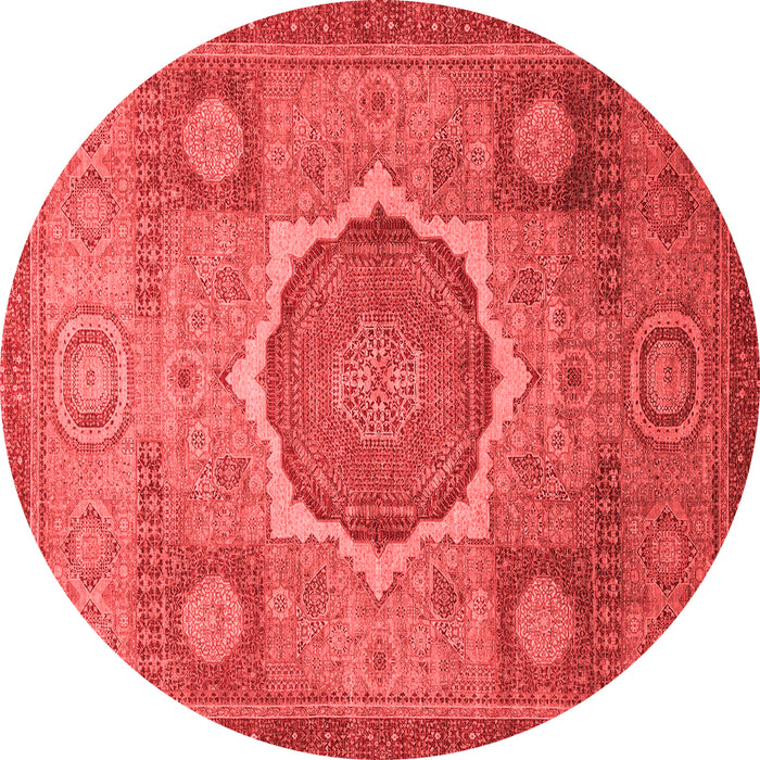 Machine Washable Oriental Red Modern Rug, wshabs1475red