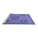 Sideview of Machine Washable Oriental Blue Modern Rug, wshabs1475blu