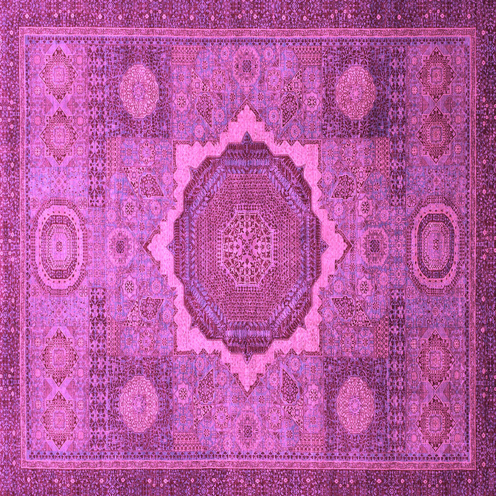 Square Oriental Purple Modern Rug, abs1475pur