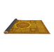 Sideview of Oriental Yellow Modern Rug, abs1475yw