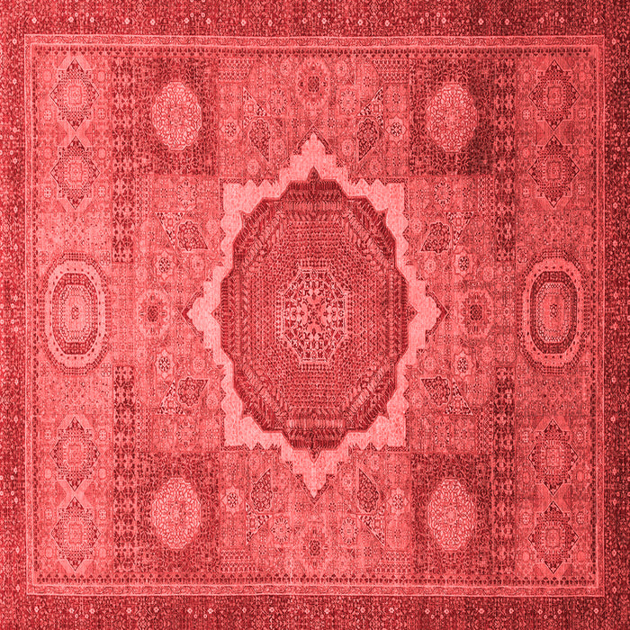 Machine Washable Oriental Red Modern Rug, wshabs1475red
