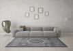 Machine Washable Oriental Gray Modern Rug in a Living Room,, wshabs1475gry