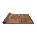 Sideview of Abstract Red Oriental Rug, abs1476