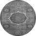 Round Oriental Gray Modern Rug, abs1476gry