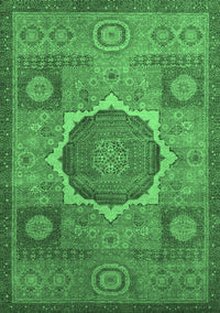 Oriental Emerald Green Modern Rug, abs1476emgrn