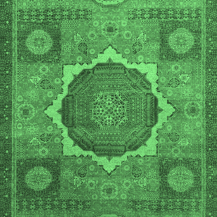 Oriental Emerald Green Modern Rug, abs1476emgrn