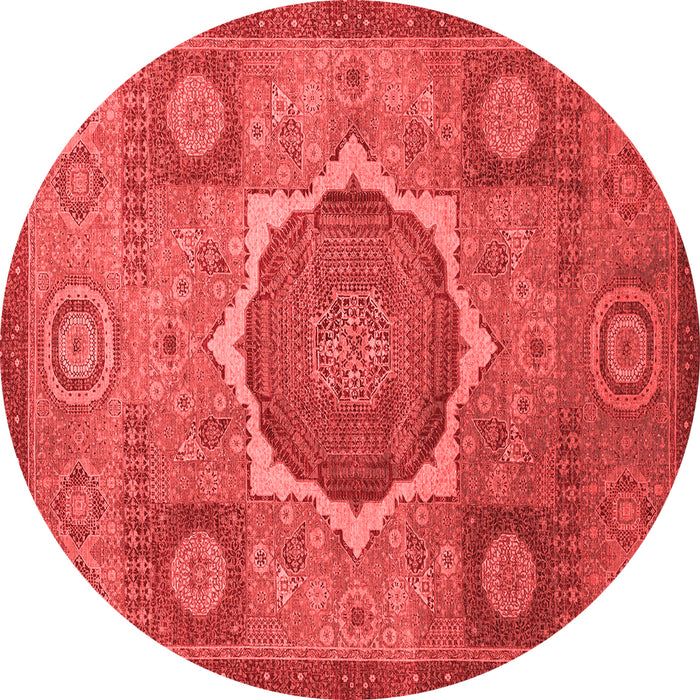 Machine Washable Oriental Red Modern Rug, wshabs1476red