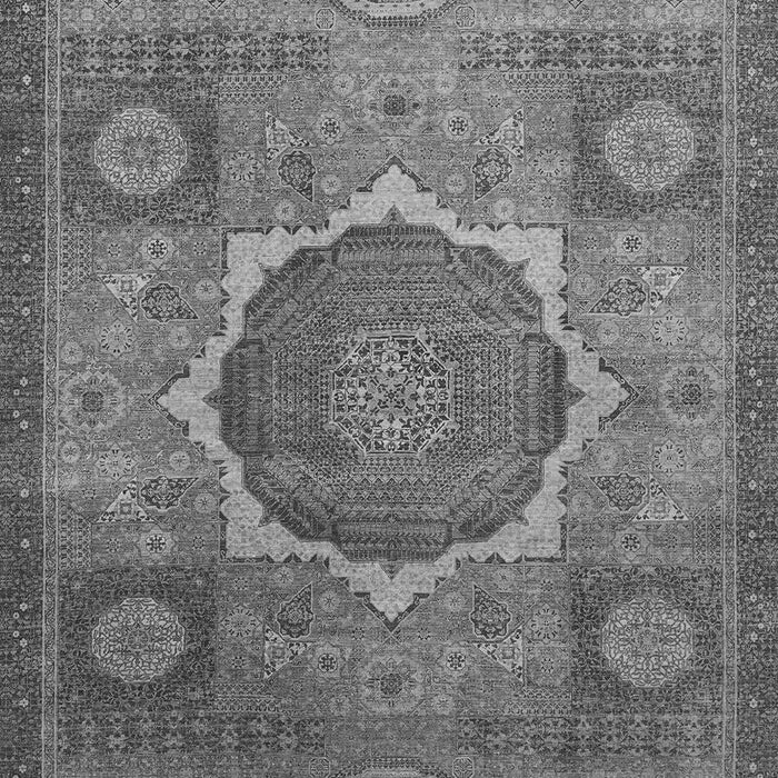 Machine Washable Oriental Gray Modern Rug, wshabs1476gry