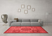 Modern Red Washable Rugs