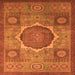 Square Oriental Orange Modern Rug, abs1476org