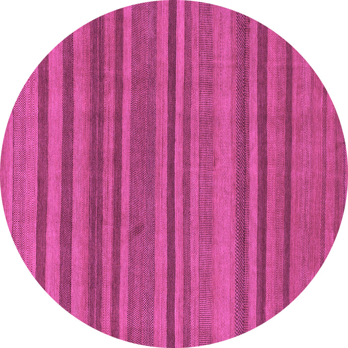 Round Machine Washable Oriental Purple Modern Area Rugs, wshabs1477pur