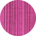 Round Oriental Purple Modern Rug, abs1477pur