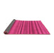 Sideview of Oriental Pink Modern Rug, abs1477pnk