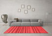 Modern Red Washable Rugs