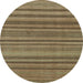 Round Oriental Light Blue Modern Rug, abs1477lblu